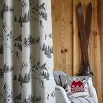 Pan de rideau Montets Anthracite - 140x240