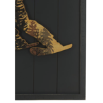 Cadre bois gris 48x72 - Skieur