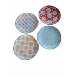 S/4 grandes assiettes plates Bohemian - Chehoma