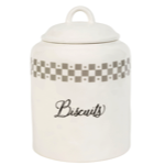 Pot à biscuits Blandine gris 17x24 cm - Comptoir de Famille
