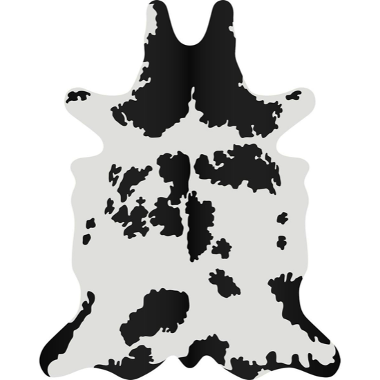 Set de table en vinyle peau de vache noir et blanc - Pôdevache