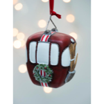 Suspension téléphérique rouge en résine - Chehoma