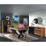 Meuble TV porte coulissante en pin massif - COOTV140 - Casita 