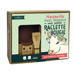 Raclette à la bougie 2 personnes série limitée 2022 - LUMI Taupe - Marguerite - Cookut