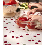 Nappe enduite Cherries - 170x170 - Sylvie Thiriez