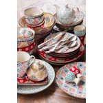 S/4 grandes assiettes plates Bohemian - Chehoma