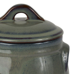 Grand pot avec couvercle Suzanne bleu/vert - Comptoir de famille