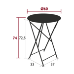 Table Bistro ronde ø60 - Fermob