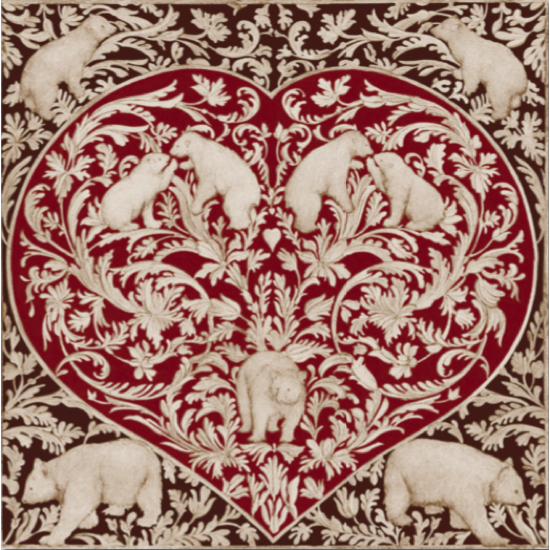 AC009 Toile sur châssis Coeur rouge