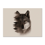Set de table 33x45 cm Loup - Pdevache