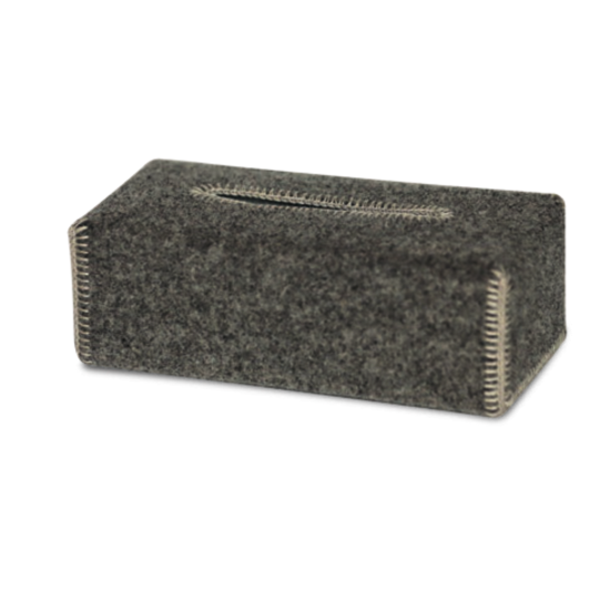 Boîte à mouchoirs en feutre de laine naturelle Alpen - Catia Luca