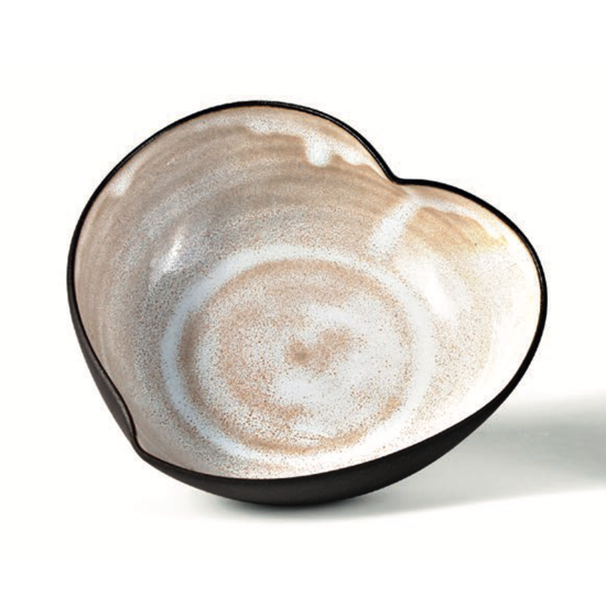 Coupelle coeur en grès Ø15 Beige - Catia Luca