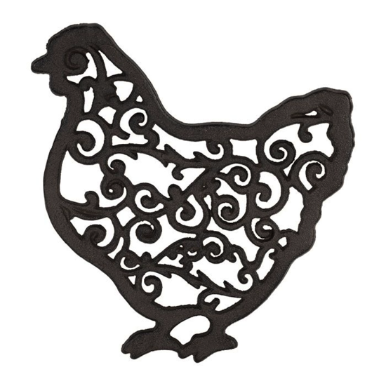 Dessous de plat Poule Basse-cour - Comptoir de Famille