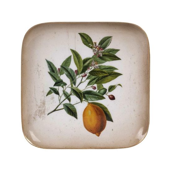 Plateau Citronnier Botanique 16x16 - Côté Table