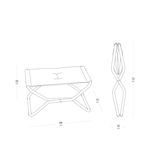 Repose-pieds/Tabouret pliant matelassé - Lafuma